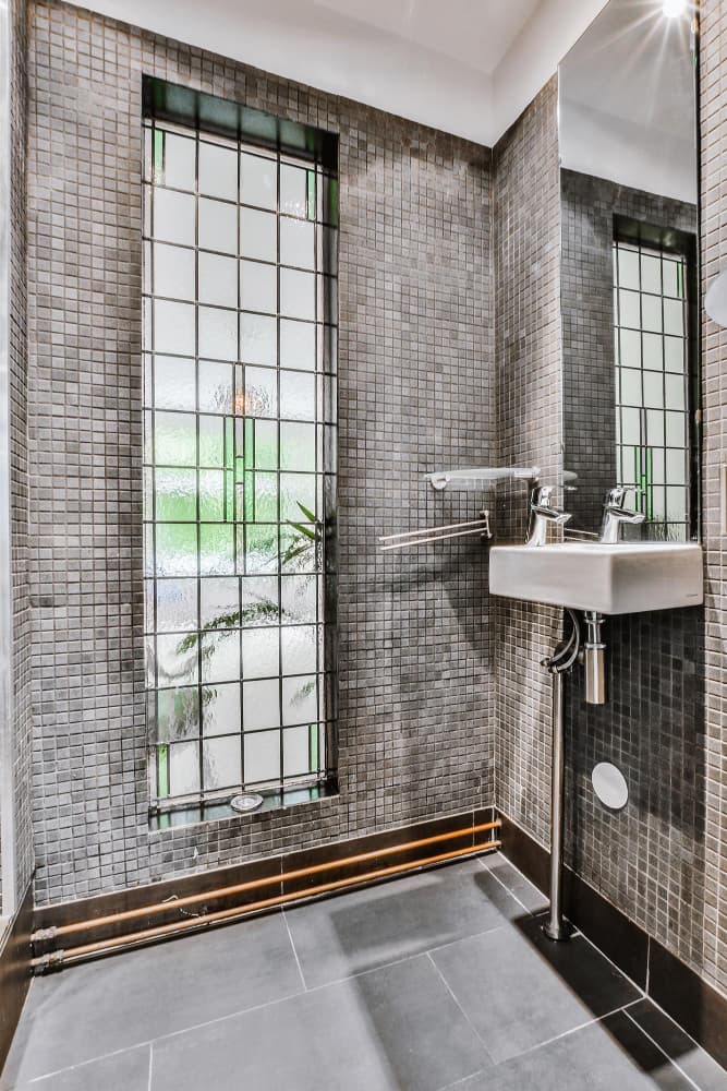 Beautiful ceramic tile installation